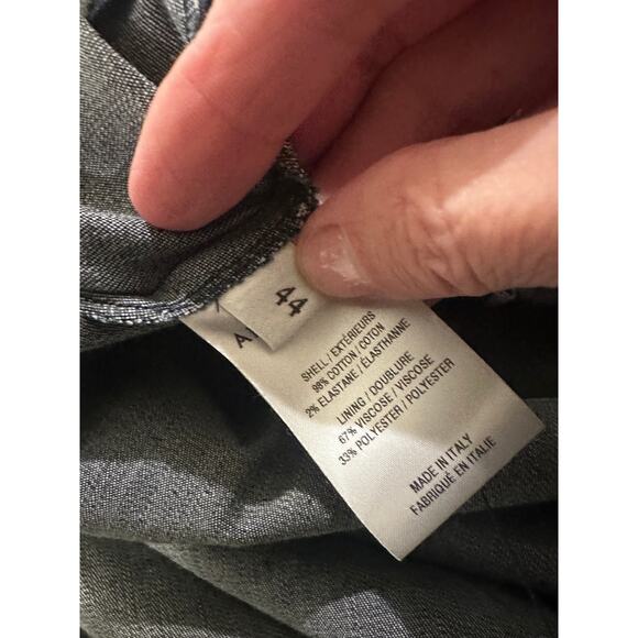 Altuzarra Lydia Cotton Blend Poplin Shirtdress Berry Blue Denim Pockets, size 12 - Picture 7 of 13